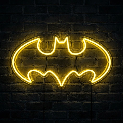 Batman Logo Neon