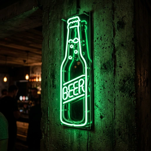 beer bottle Neon Sign