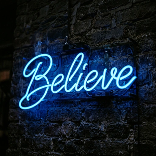 Believe Neon Sign