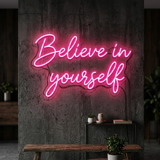 Believe In Yourself Neon Sign Light