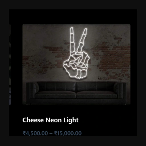 Cheese Neon Light