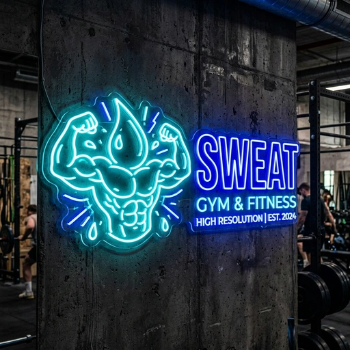 Drippy Sweat Gym Neon Sign