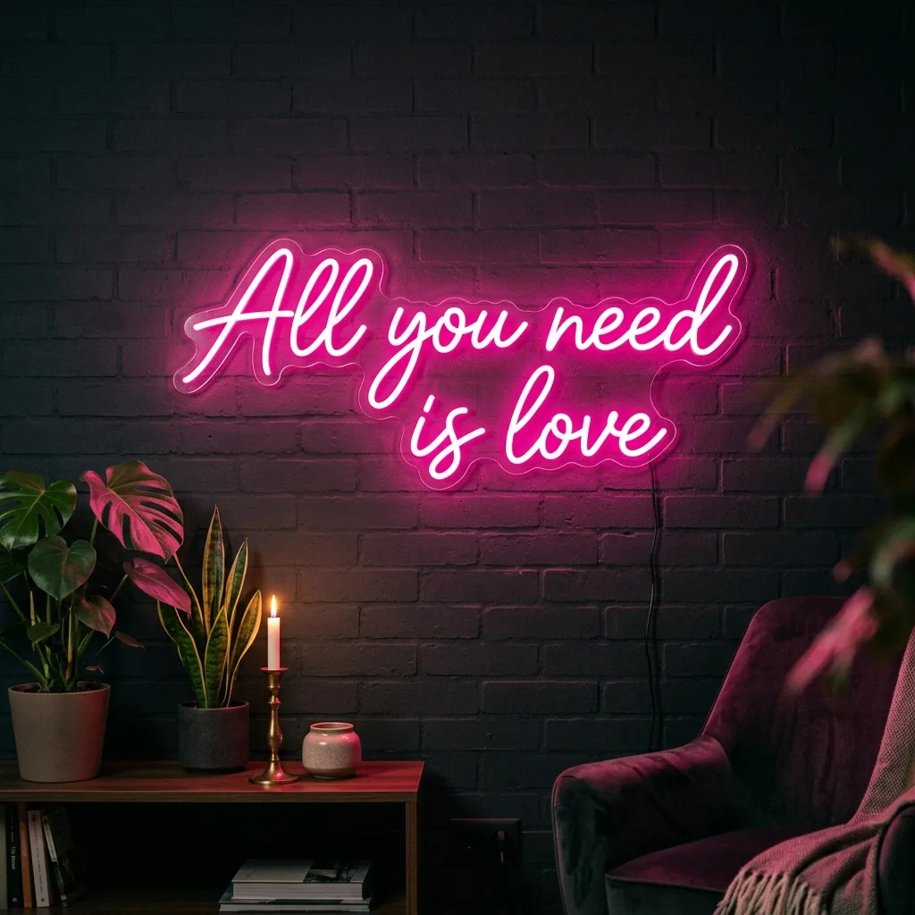All You Need Is Love Neon Sign