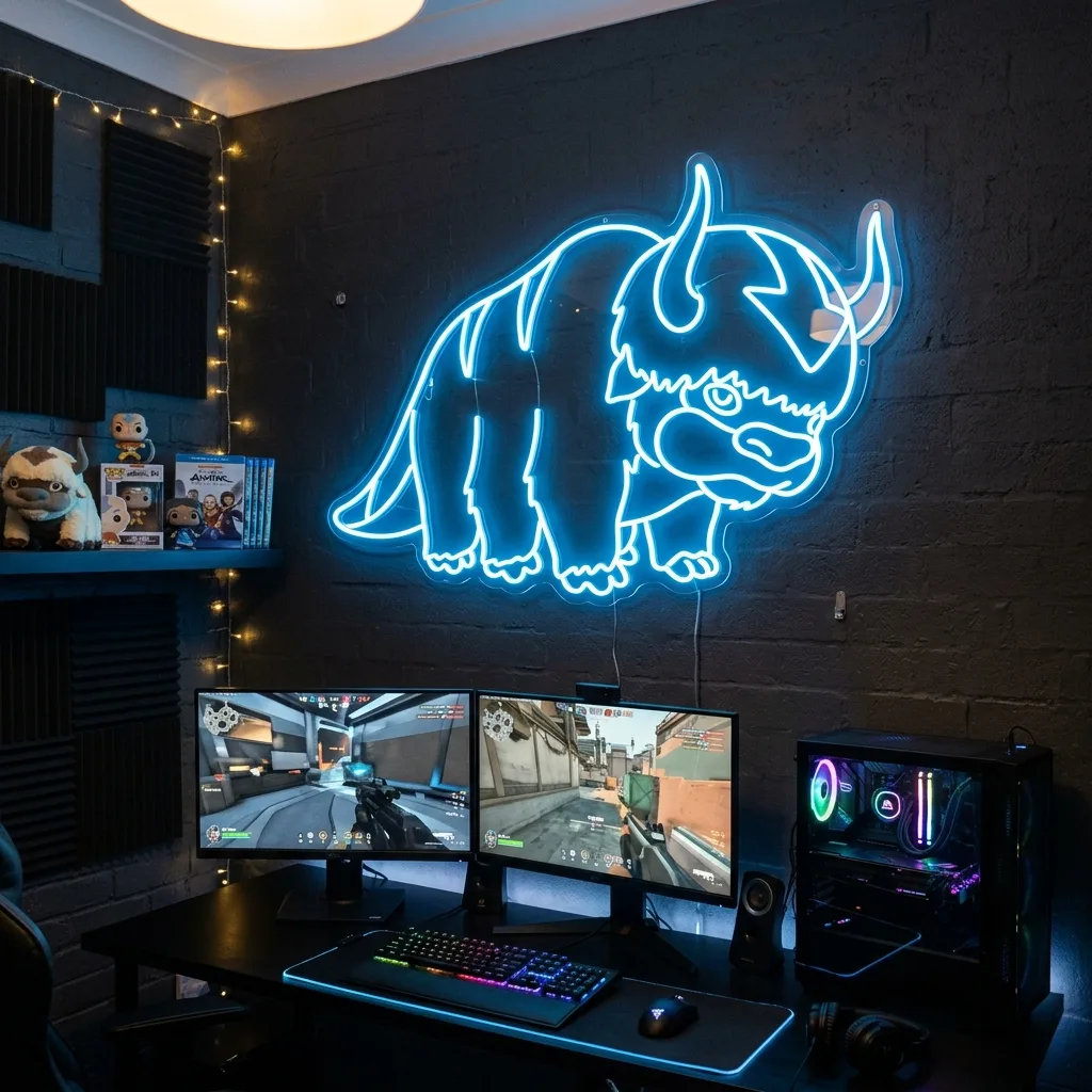 Appa Flying Bison Neon Sign